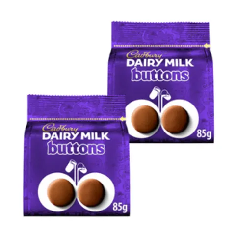 2x Cadbury Dairy Milk Chocolate Buttons 85g